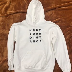 White Graphic Hoodie